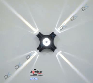 Đèn hắt tia 273 (4 tia) Drarink vỏ đen