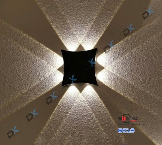 Đèn hắt tia 6019 (8 tia) Drarink vỏ đen