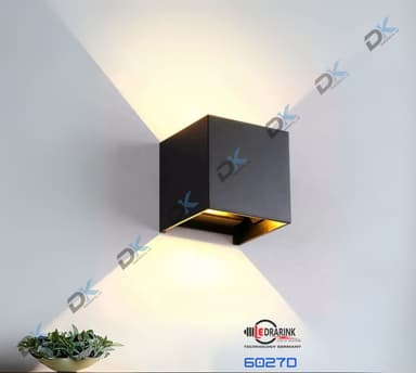 Đèn hắt tia 6027 nhựa (2 tia) Drarink vỏ đen