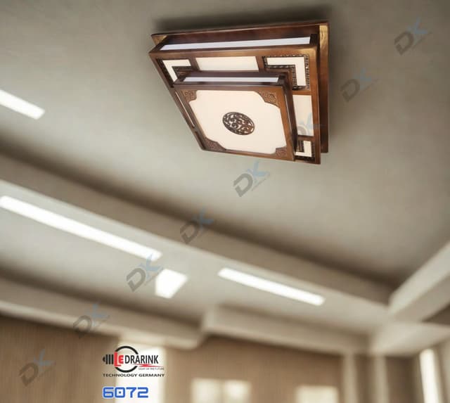 Mâm gỗ vuông 6072 D550 Drarink