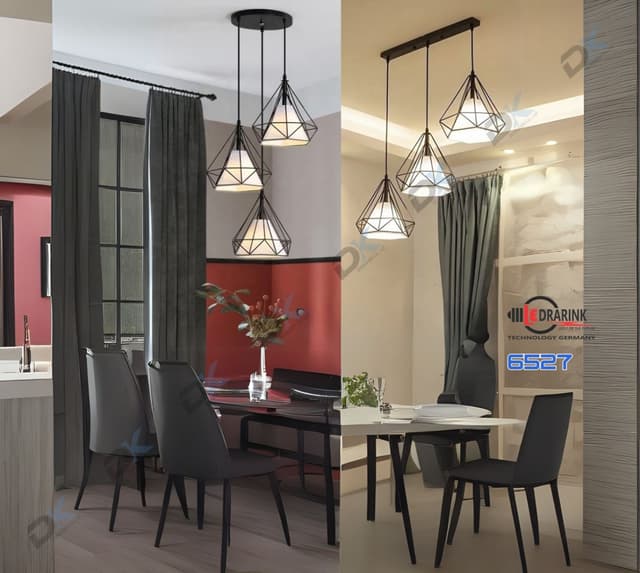 Đèn thả 3 kim cương 6527/3 Drarink