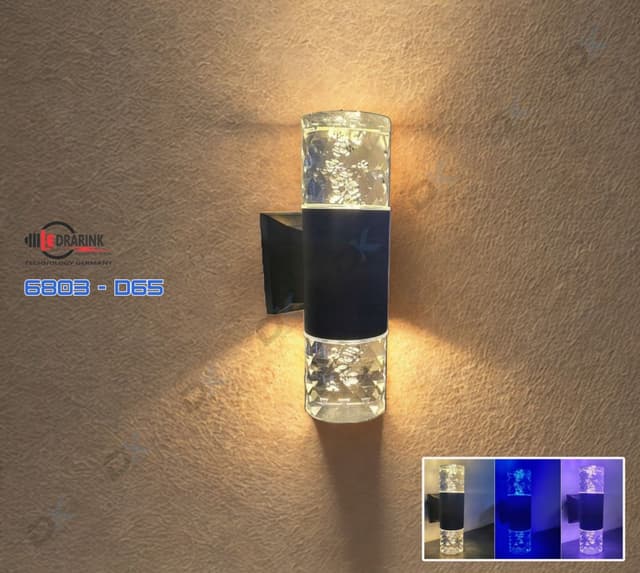 Trụ pha lê 2 đầu giọt nước phi 65_6803 (v_xd_h) Drarink