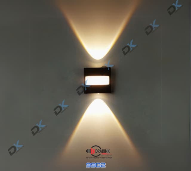 Đèn hắt tia 9902 (2 tia) Drarink vỏ đen