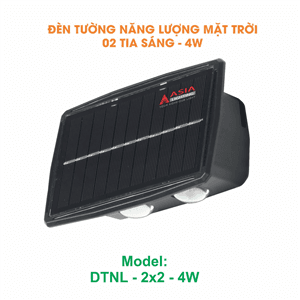 Đèn tường năng lượng mặt trời 2 tia sáng 4W