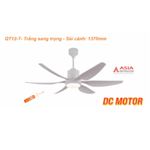 Quạt trần QT12 - sang trọng trắng