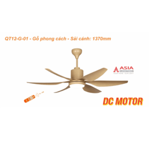 Quạt trần QT12 - gổ phong cách