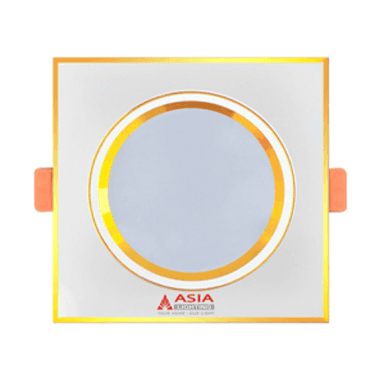Âm trần vuông - D90 - 3 màu 7W mặt vàng