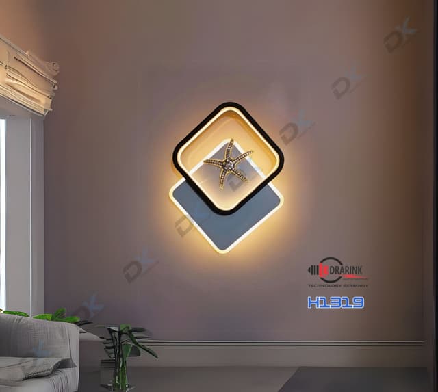 Đèn hắt vuông sao 1319 Drarink