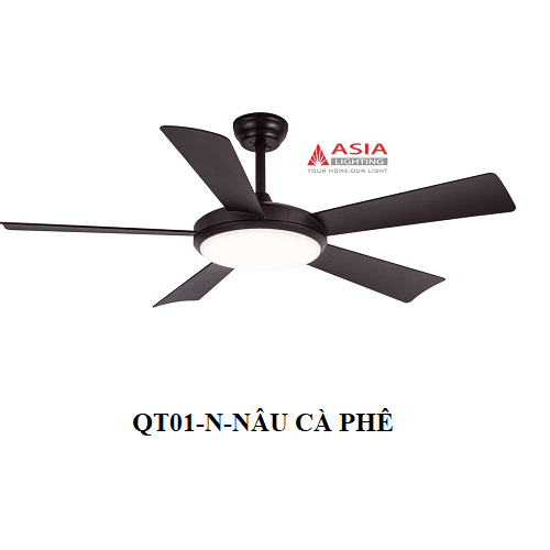 Quạt trần QT01 - n - cà phê nâu