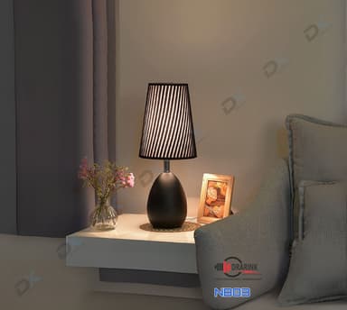 Đèn ngủ để bàn YJ03 đen