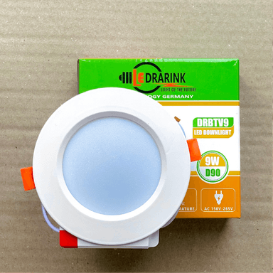Âm trần - D90 - trơn - 3 màu 9W viền trắng