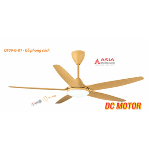 Quạt trần QT09 - gỗ phong cách