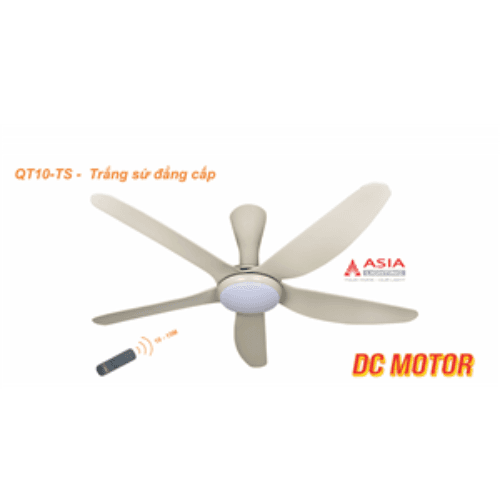 Quạt trần QT10 - sứ cao cấp trắng