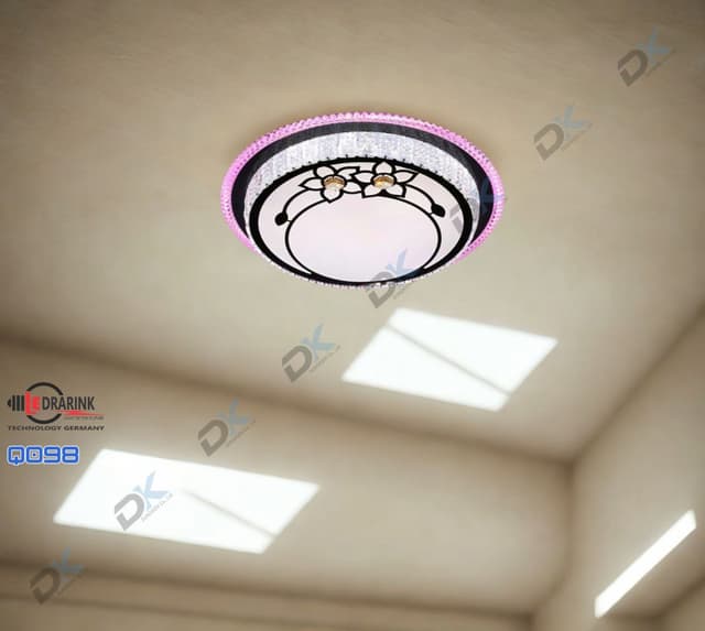 Mâm pha lê tròn Q098 phi 500 Drarink