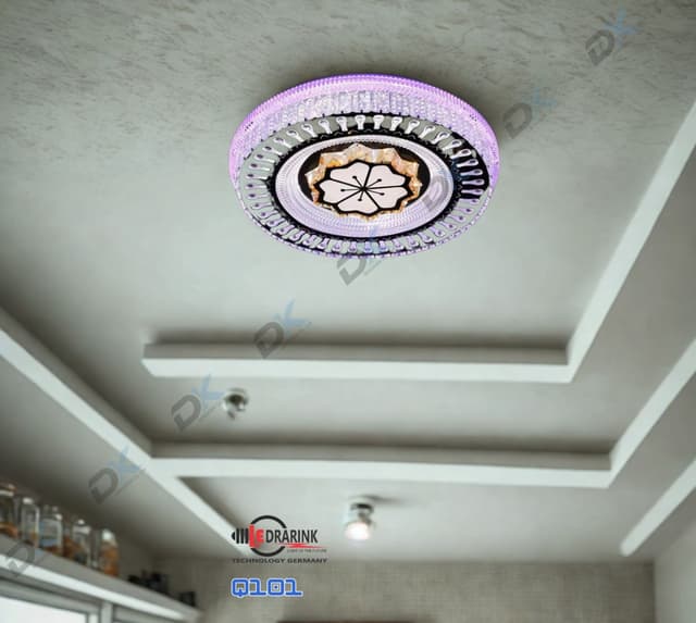 Mâm pha lê tròn Q101 phi 500 Drarink