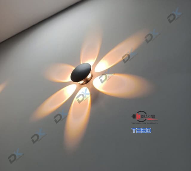 Đèn hắt tia 260 (6 tia) Drarink vỏ đen