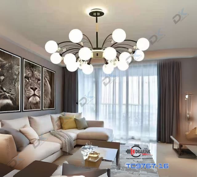 Thả nghệ thuật sơn đen 9767/16 bóng ( giá chưa bóng) Drarink