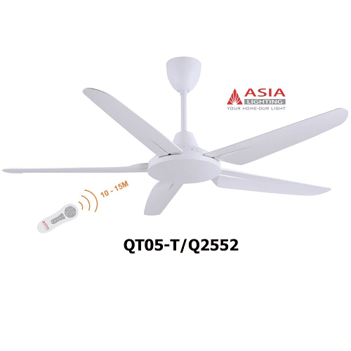 Quạt trần QT05 - T - sang trọng trắng