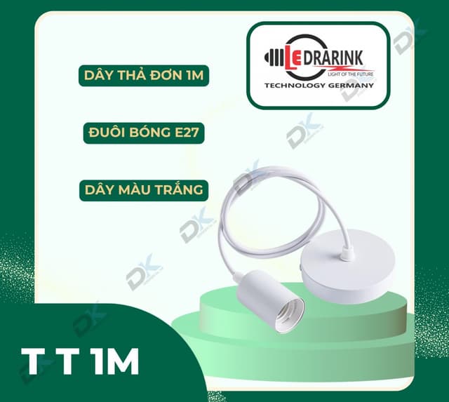 Dây đuôi thả 1M Drarink trắng