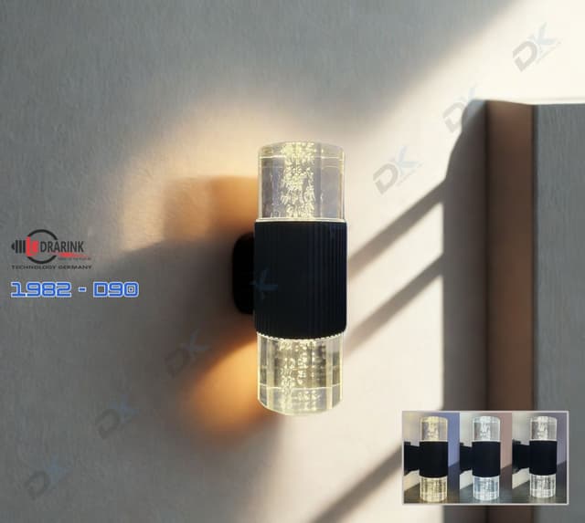 Trụ pha lê phi 90 giọt nước 1982 3 màu ( - trắng - trung tính) vàng