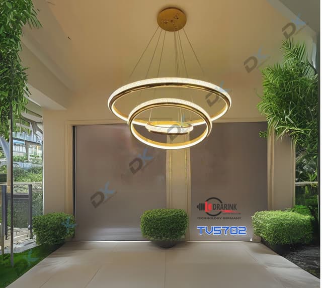 Thả vòng 5702 pha lê 3 chế độ ( 2/4/6) Drarink vàng