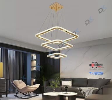 Thả vòng vuông 805 3 chế độ ( 2/4/6) Drarink vàng