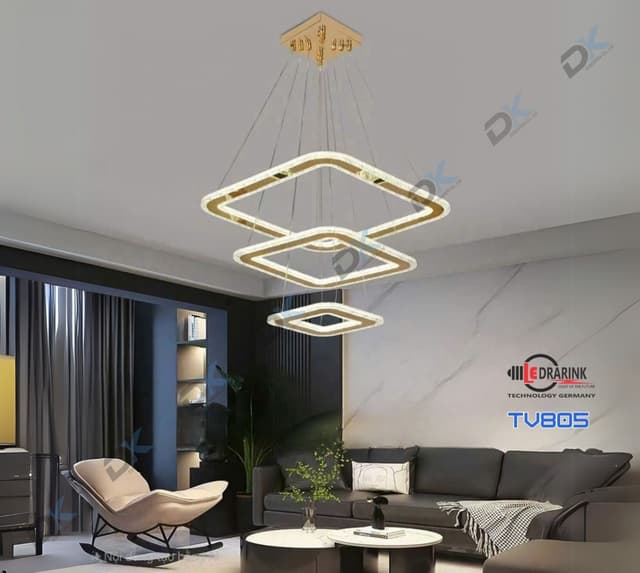 Thả vòng vuông 805 3 chế độ ( 2/4/6) Drarink vàng