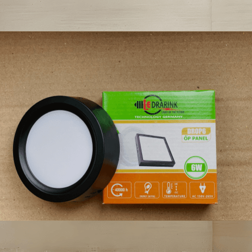 Ốp nổi tròn 1 chế độ màu (trắng/vàng)
