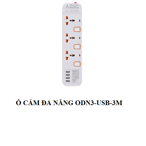 Ổ cắm đa năng ODN3 - USB - 3M