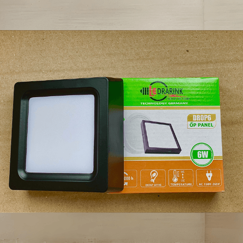 Ốp nổi vuông 1 chế độ màu (trắng/vàng)