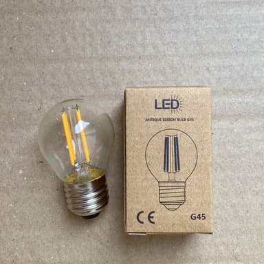 Bóng LED Edison G45 - 2700K vỏ trắng